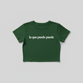 LA QUE PUEDE PUEDE - Dark Green Crop Top