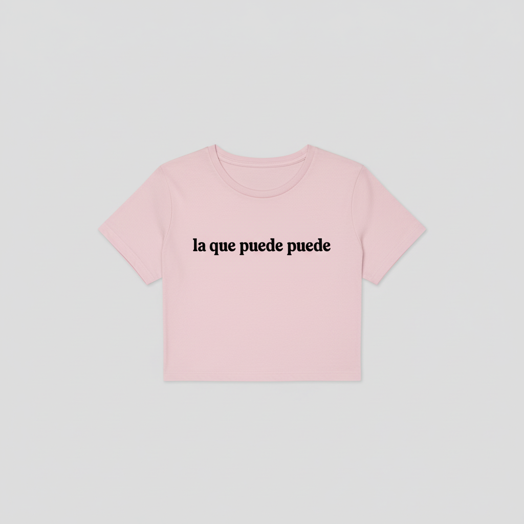 LA QUE PUEDE PUEDE - Pink Crop Top