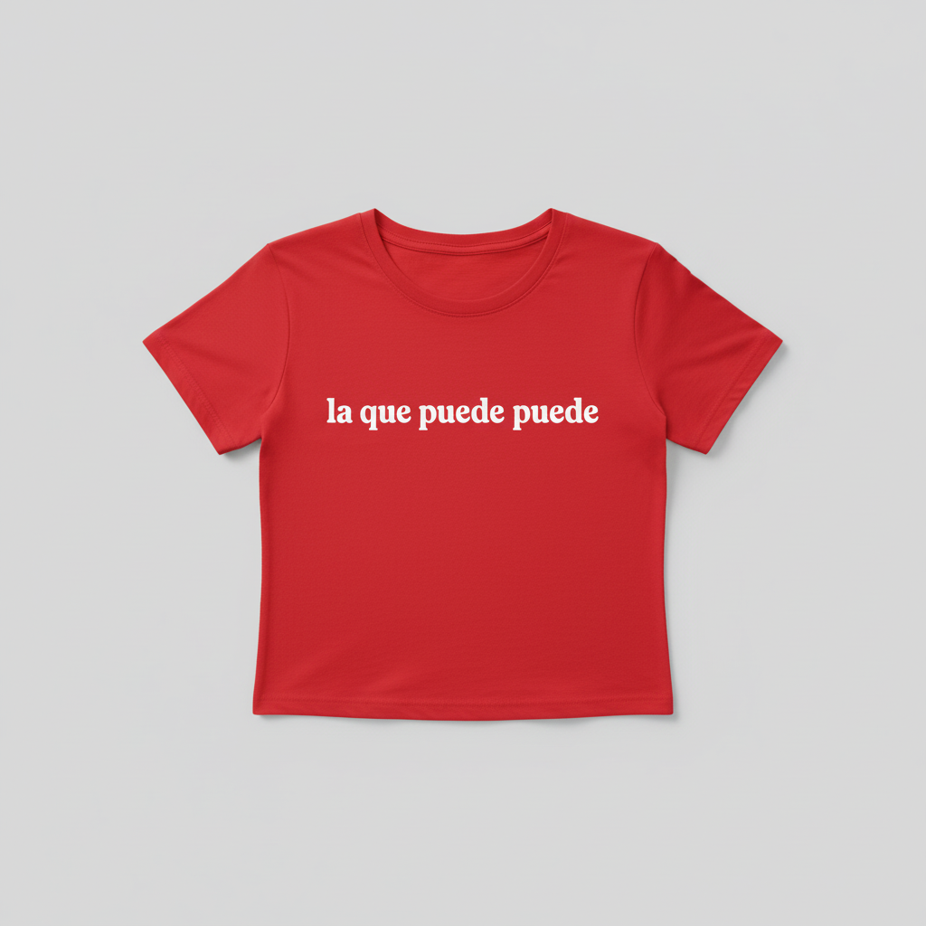 LA QUE PUEDE PUEDE - Red Crop Top