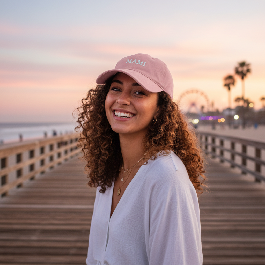 Pink MAMI cap lifestyle